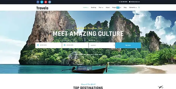 Travela Travel and Tourism Joomla Template 3.1.0