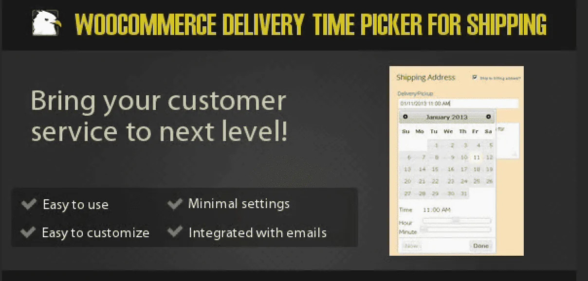 Woocommerce Delivery Time Picker for Shipping