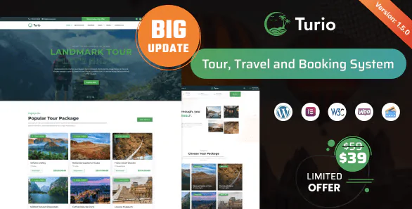 Turio – Tour and Travel WordPress Theme