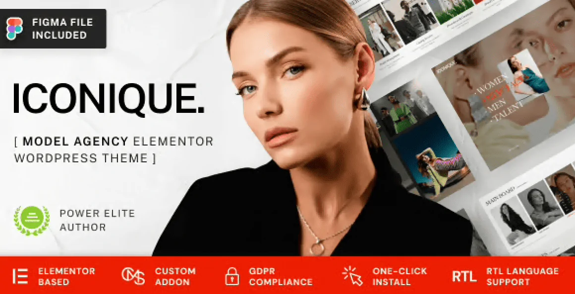 Iconique – Fashion Model Agency WordPress Theme